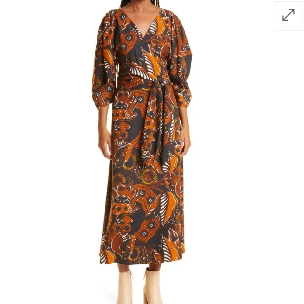 Mara Hoffman Angela Wrap Maxi Dress  S